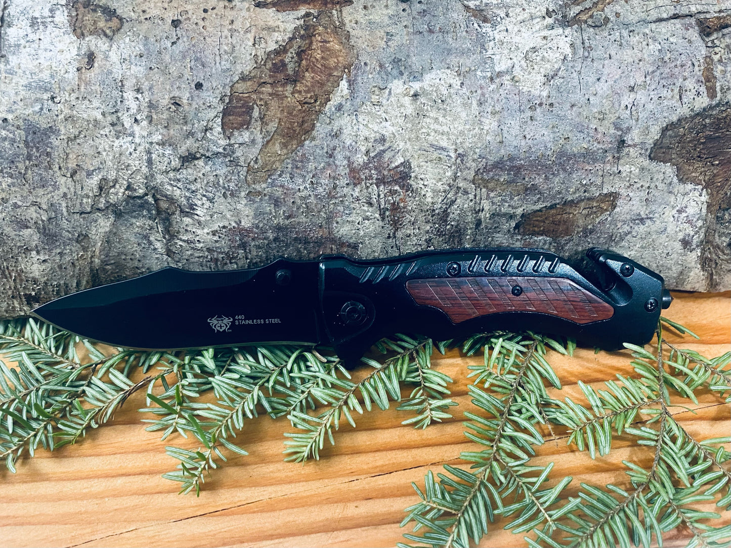 440 steel rescue emergency knife