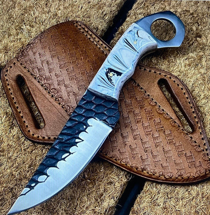 Gorgeous Rasp Steel Roper - Crowes Knives