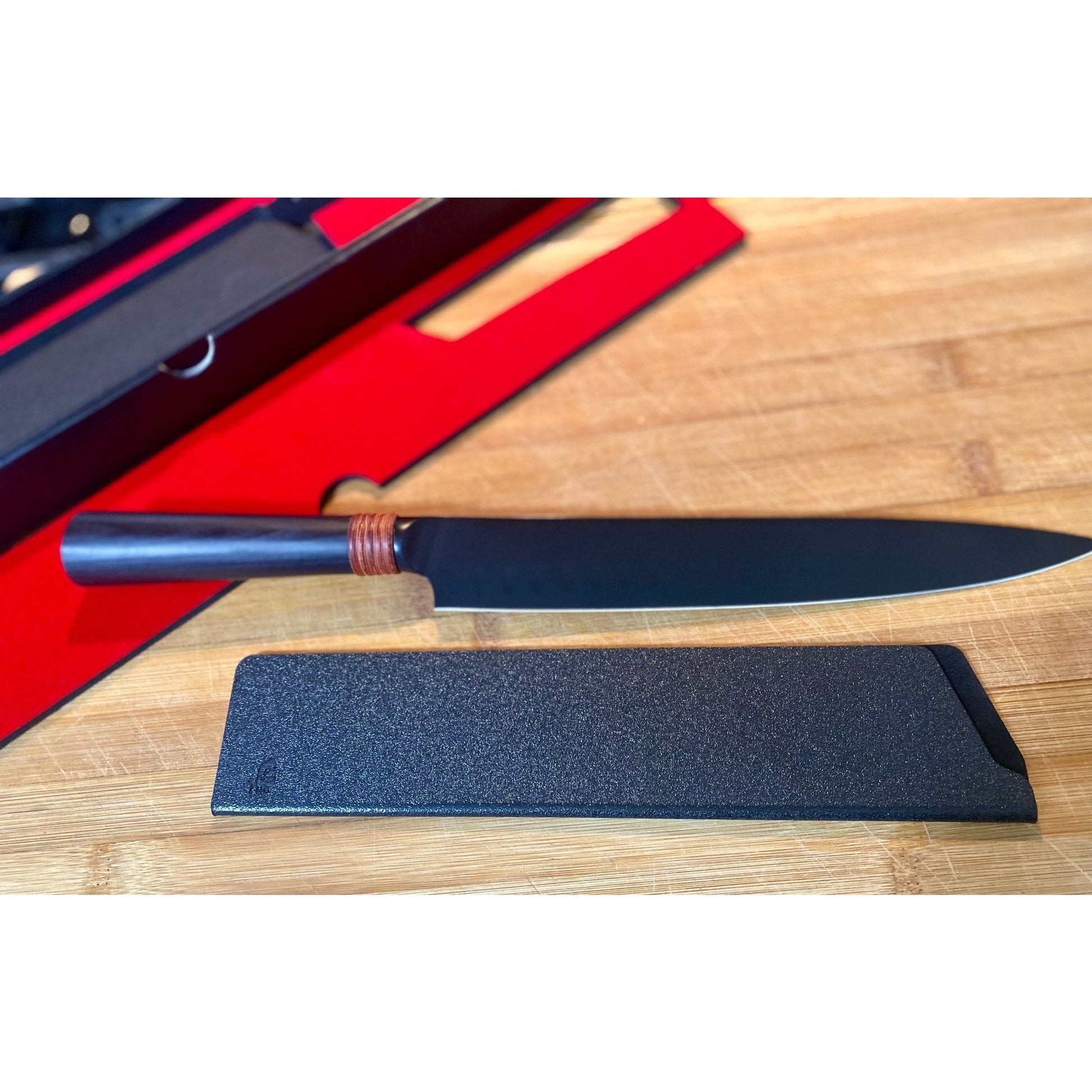 The Dark Knight - Satori Pro Japanese Knife Crowe Knives Kitchen Chef AUS8, Comfortable, Quality blade, Strong