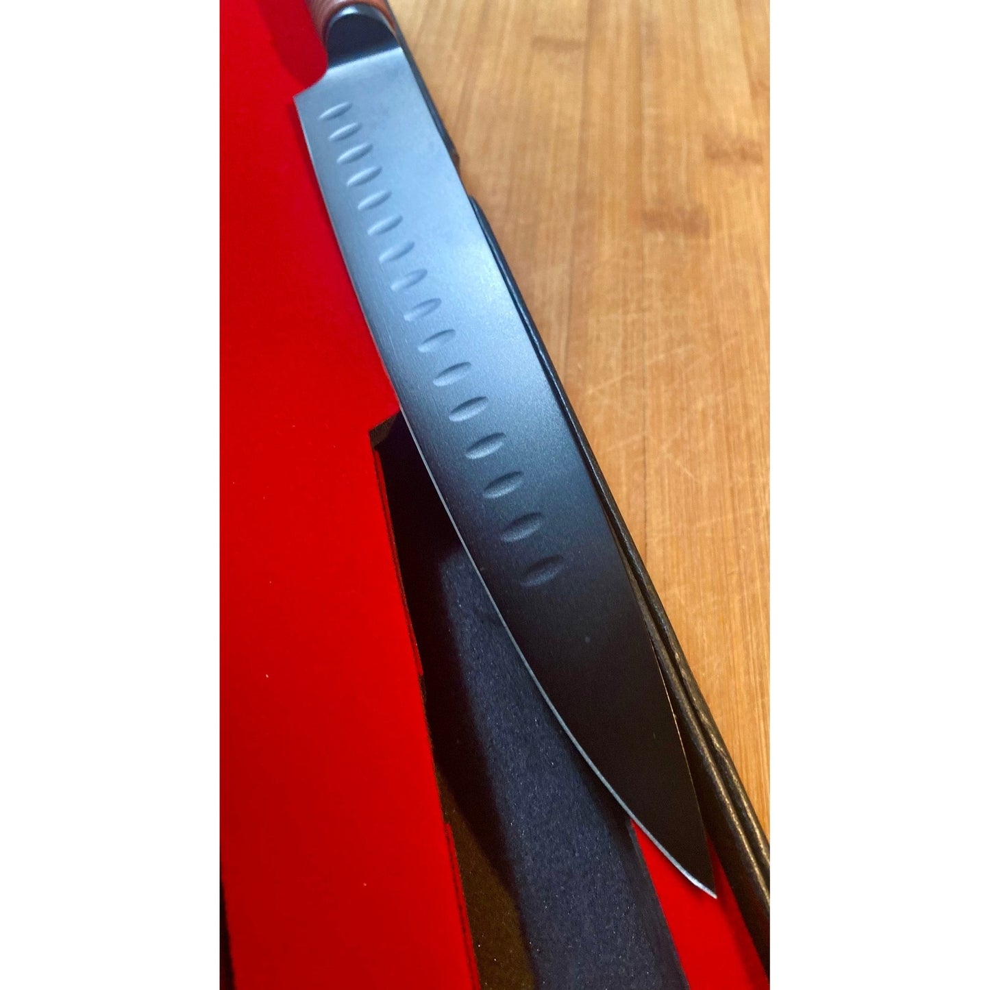 The Dark Knight - Satori Pro Japanese Knife Crowe Knives Kitchen Chef AUS8, Comfortable, Quality blade, Strong