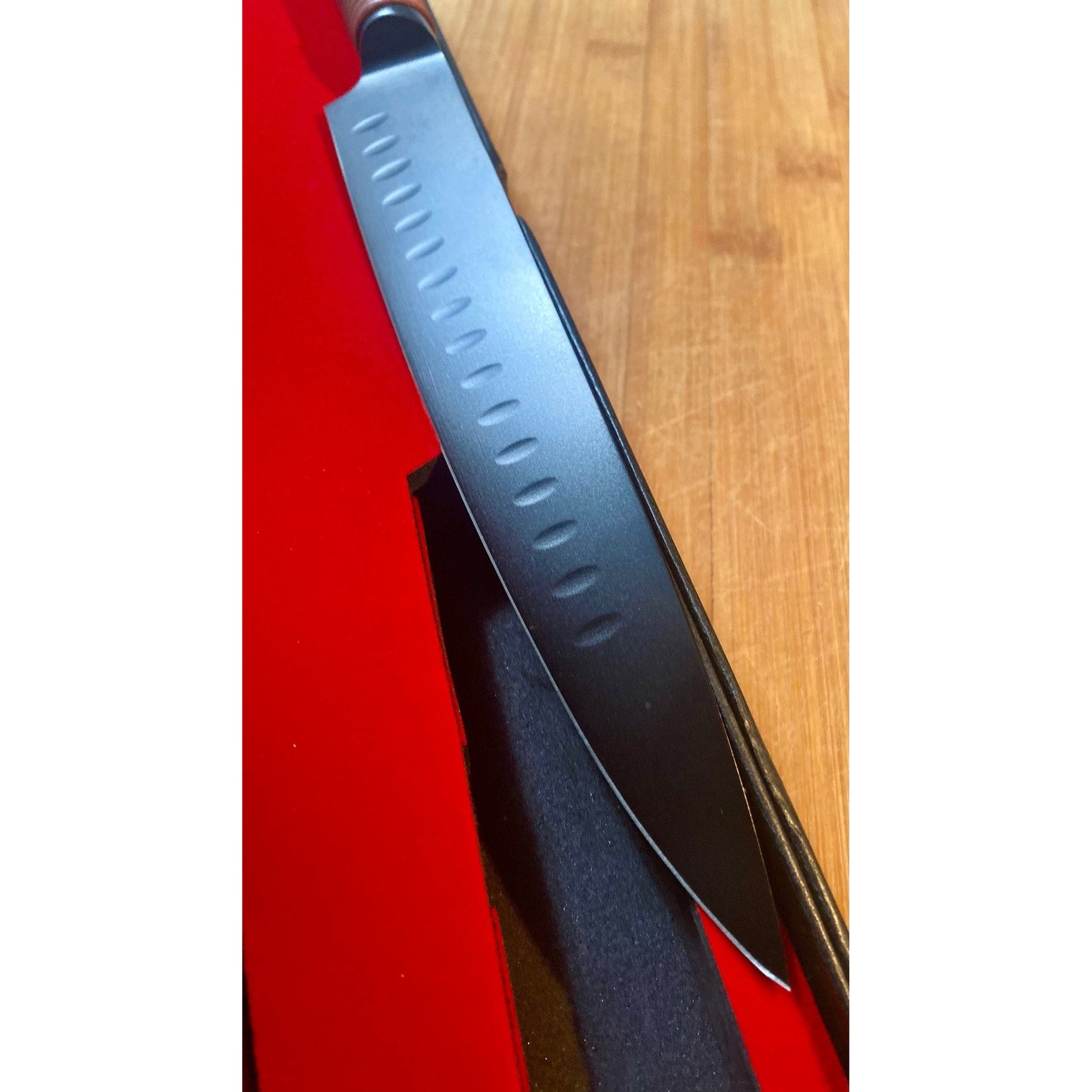 The Dark Knight - Satori Pro Japanese Knife Crowe Knives Kitchen Chef AUS8, Comfortable, Quality blade, Strong