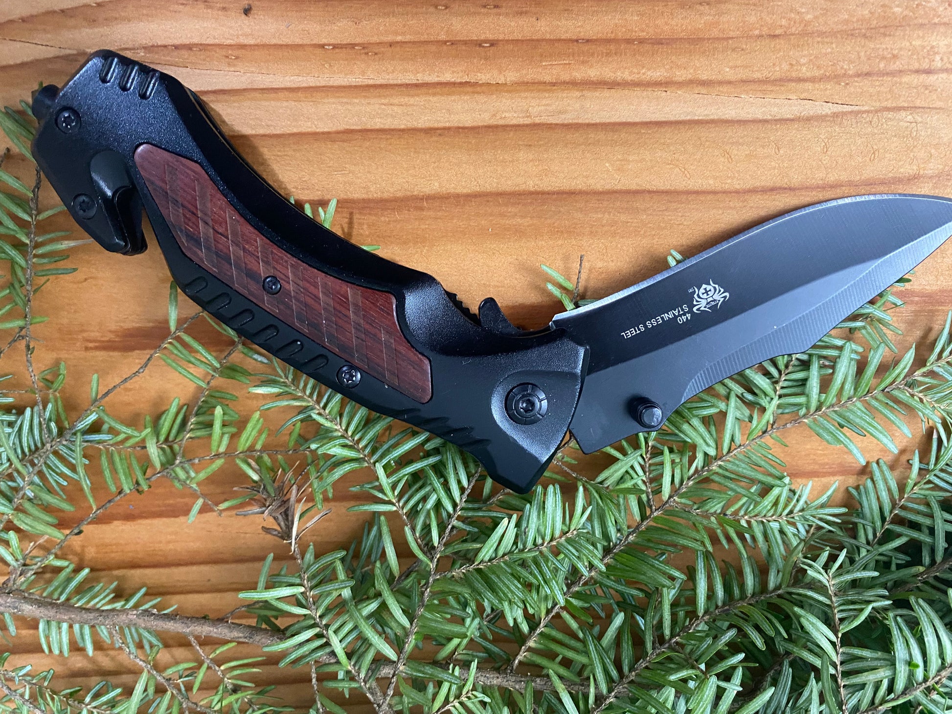 440 steel rescue emergency knife