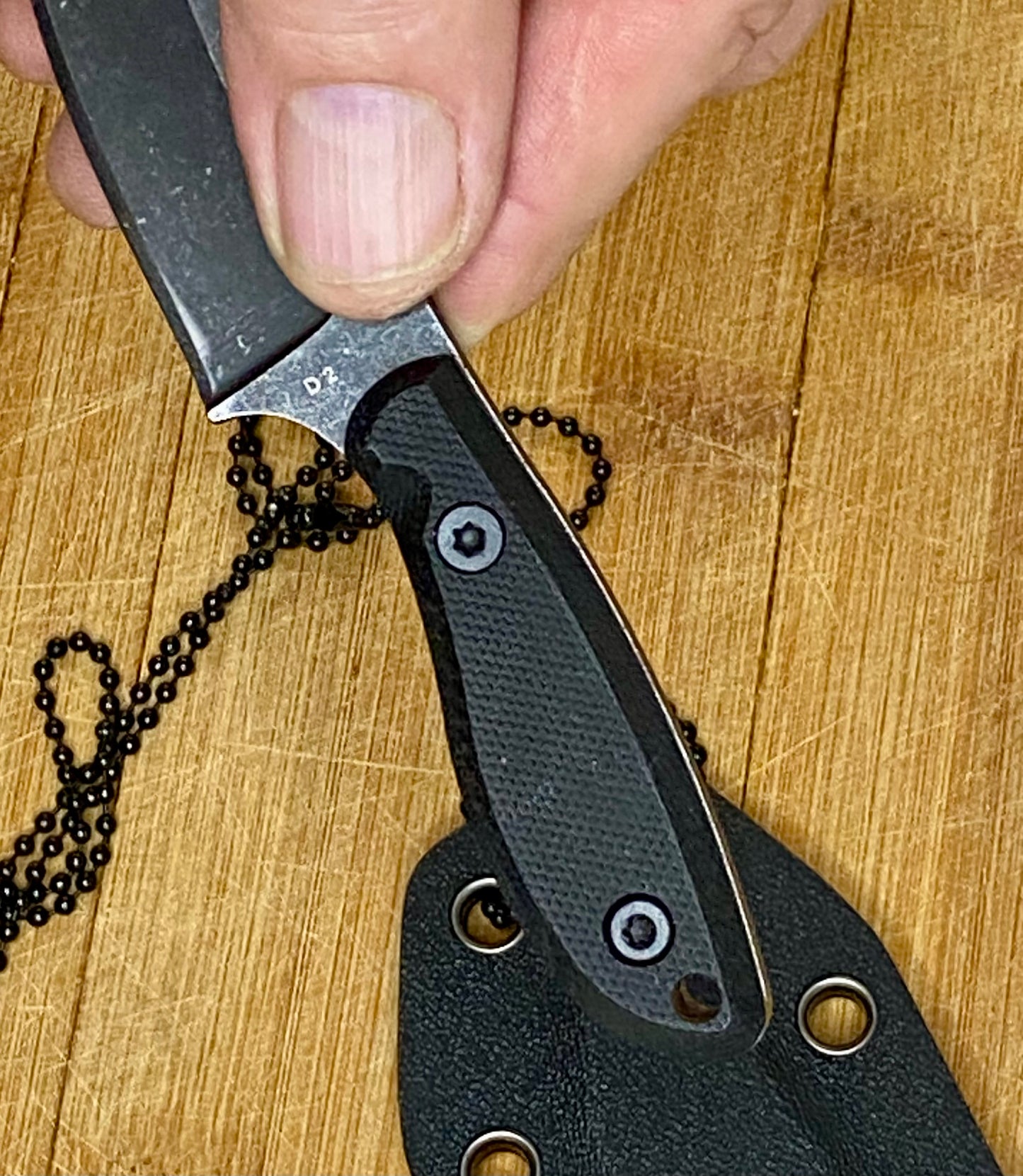 D2 Steel Neck Knife