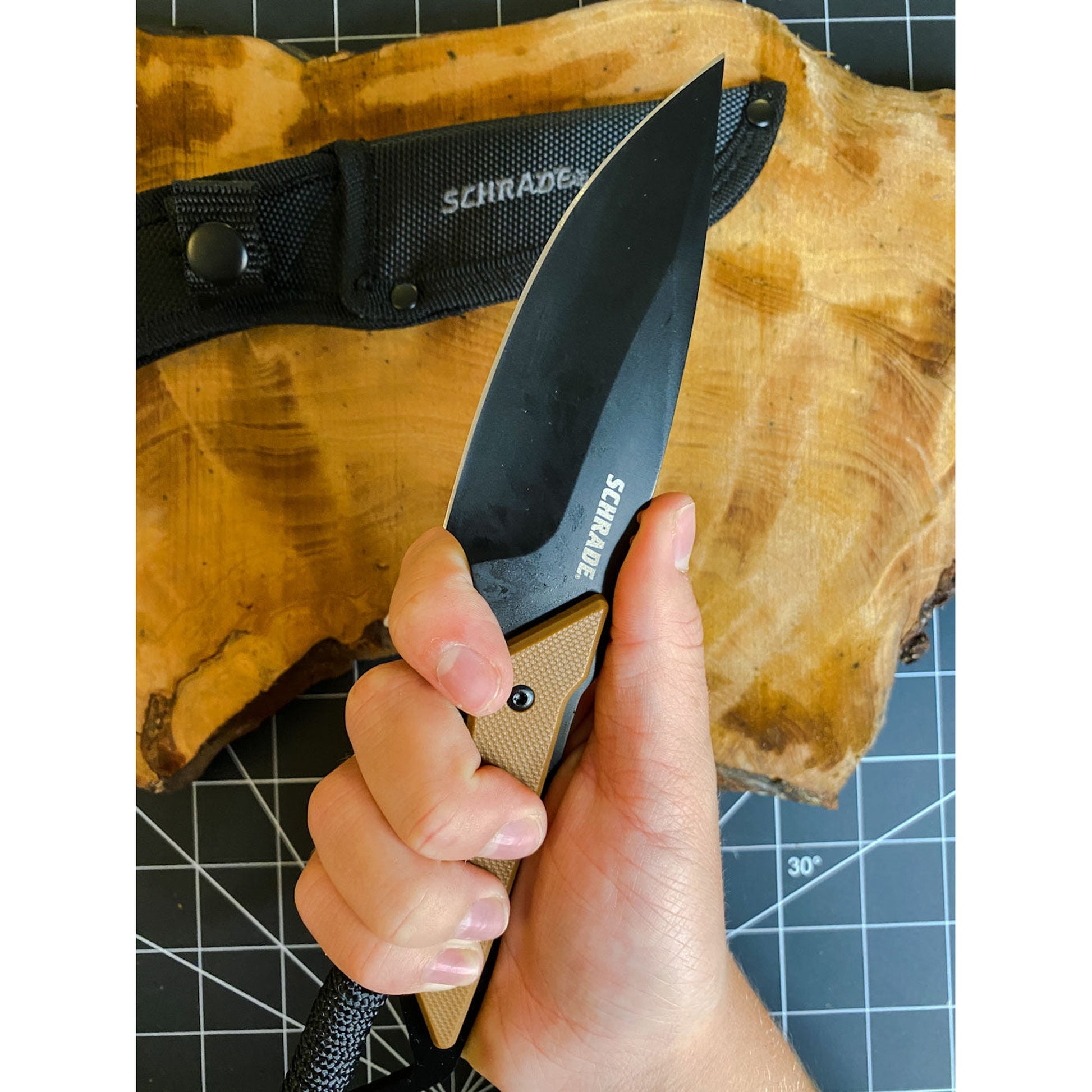 Schrade Frontier Fixed Blade Schrade Camp Knife Comfortable, Quality blade, Strong