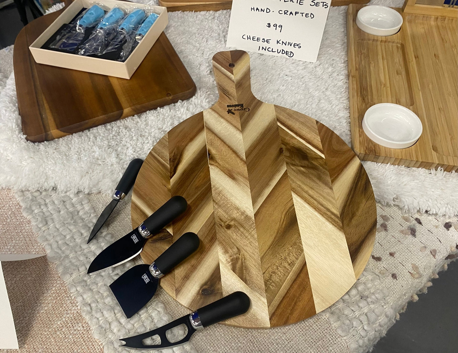 Cheese Knife Board Sets - Charcuterie Knife Sets - Crowes Knives