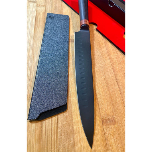 The Dark Knight - Satori Pro Japanese Knife Crowe Knives Kitchen Chef AUS8, Comfortable, Quality blade, Strong